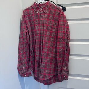 Ralph Lauren Red and Green Plaid Shirt